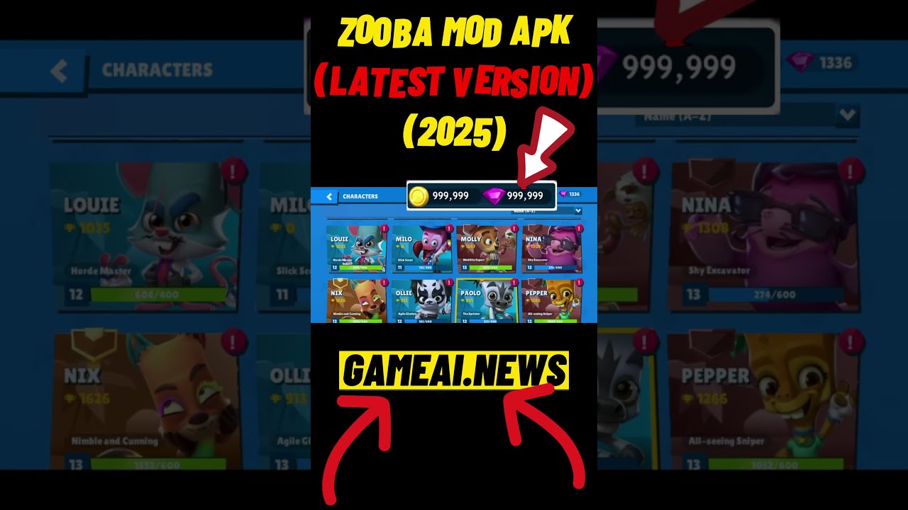Zooba Mod 2025: Unlimited Gems & Glitch for iOS & Zooba Mod 2025: Unlimited Gems & Glitch for iOS &