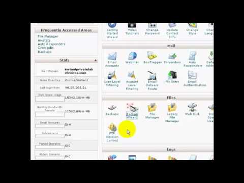 Foto web hosting control panel information system