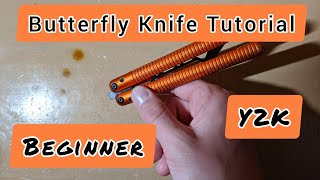 Y2K Butterfly Knife Tutorial Beginner! Learn The Y2K Balisong Trick How To Flip