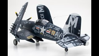 F4U-4 Corsair Academy 148 Wrong Carrier Landing Full Build