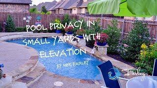 Pool Privacy in Small Yards with Elevation