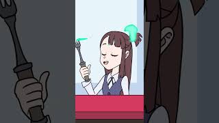 Luz From Owl House Meets Akko From Little Witch Academia
