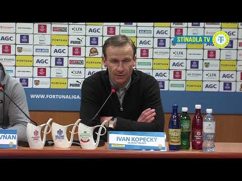 Tiskov konference hostujcho trenra po zpase Teplice - Opava (3.3.2019)