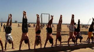 Muscle Beach Acro, Handstands and Fun with Tari Mannello