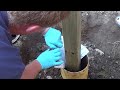 Fence Post Installation with Foam