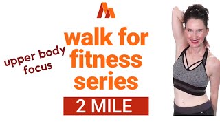 50 MINUTE WORKOUT| POWER WALK 2 MILES + UPPER BODY SCULPT| WALKING EXERCISE VIDEO| INDOOR WALK |AFT