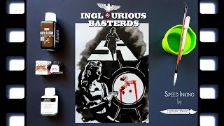 INGLOURIOUS BASTERDS 2012 - QUENTIN TARANTINO - SPEED INKING / DRAWING