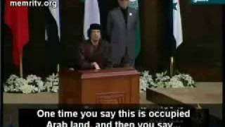 Qaddafi And Arabs Relations With Iran.wmv