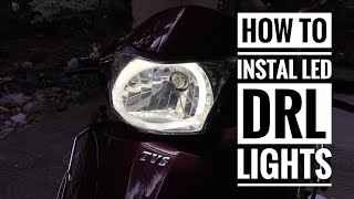 How to install Led Drl in Tvs jupiter or Honda Activa.