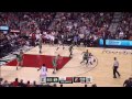Damian Lillard poster dunk on Tyler Zeller: Boston Celtics at Portland Trail Blazers