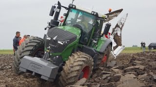 Fendt 1050 Vario diepploegen.... bij Van Werven deep ploughing Trekkerweb pure s