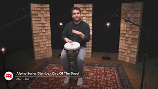 MEINL Percussion Alpine Series Djembe - Day of the Dead - ADJ10-DA