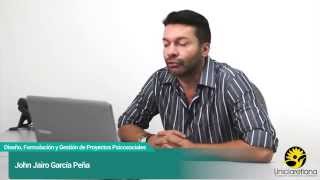 Presentación - Diseño, Formulación y Gestión de Proyectos Psicosociales