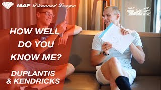 Sam Kendricks & Armand Duplantis Play How Well Do You Know Me? - Episode 1 - Iaaf Diamond League
