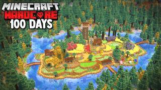 I Survived 100 Days In The Forest In Minecraft