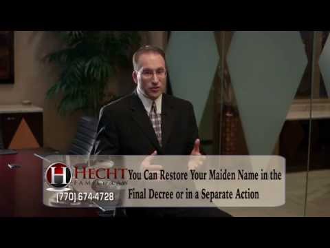 Roswell Divorce Attorneys-Sandy Springs Divorce Lawyers-Restoring Your Maiden Name Call(678)203-5940 or visit http://www.hechtfamilylaw.com for a FREE GA divorce guide!

Family issues are sadly, quite common. Not every marriage leads to a...