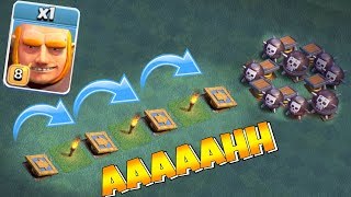 PUSH TRAP TROLL 2 "Clash Of Clans" NEW GIANT EVENT!