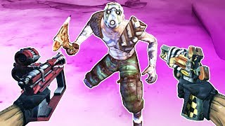 BLASTING PSYCHOS with AWESOME GUNS in BORDERLANDS 2 VR!