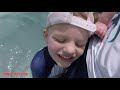 5 Year Old Braves HUGE Slide! Wet & Wild Water Park Hawaii