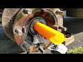 RV Repair: W24 Complete Brake Job, Rotors, Brake Pads, Wheel Bearings Replaced in My Driveway.