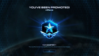Starcraft 2 - Wings of liberty ladder in 2017 - master 1 promotion