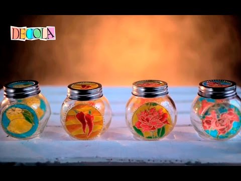 Витражные банки своими руками 29