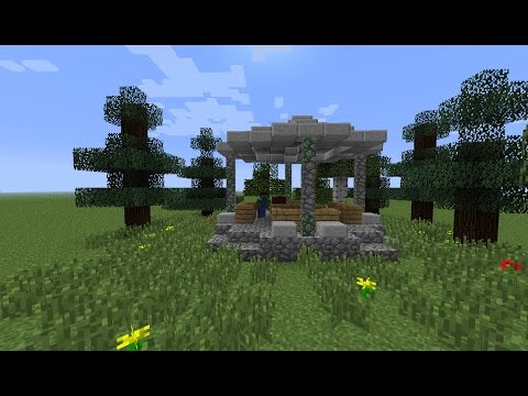 Как сделать беседку в minecraft