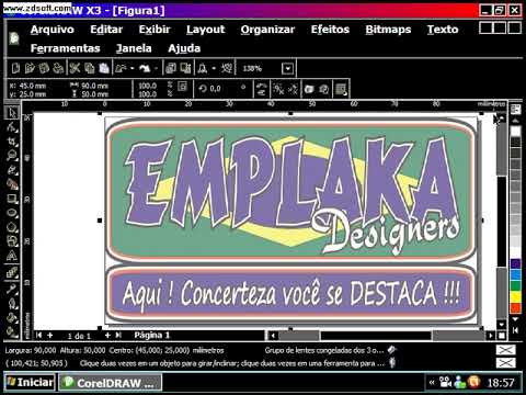 Como fazer Marca d'água no Corel DRAW X3.avi