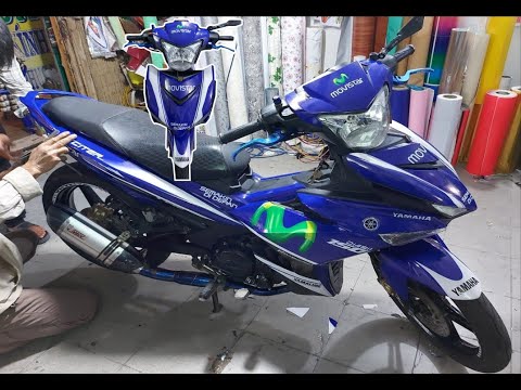 Tem trùm exciter150 Movistar xanh GP //bike decal