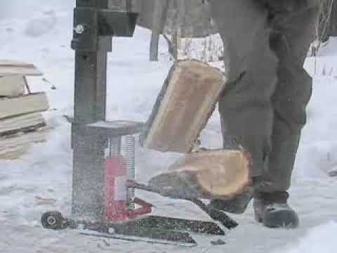 Manual Foot Operated Log Splitter - YouTube