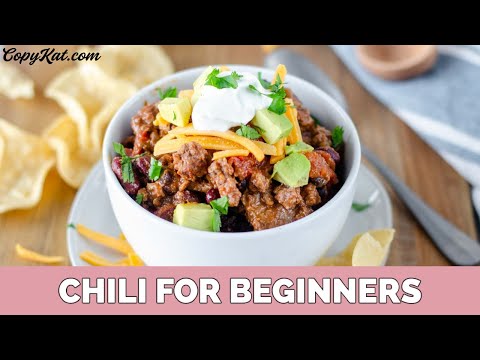 VIDEO : how to make chili for beginners - do you lovedo you lovechiliand don't know how to cook? try this simpledo you lovedo you lovechiliand don't know how to cook? try this simplerecipefor how to make a very basicdo you lovedo you love ...