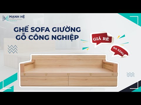Ghế Sofa Giường CN01 Gỗ Công Nghiệp MDF Phủ Melamine Đẹp Hiện Đại Giá Rẻ