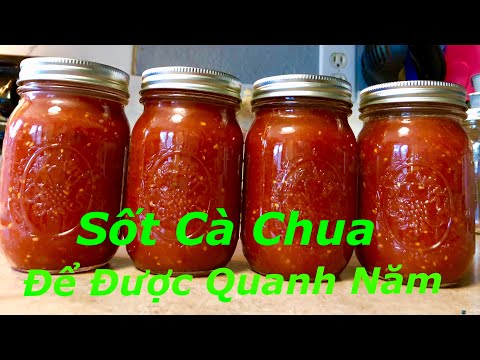Cách làm sốt cà chua để được quanh năm vẫn ngon