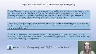 What makes an effective piece of writing?