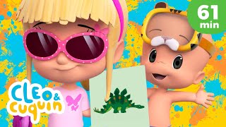 Colors Song 🎨🎼 and more Nursery Rhymes by Cleo and Cuquin | Children Songs