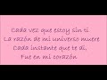 Cada vaz que estoy sin ti- David DeMaria