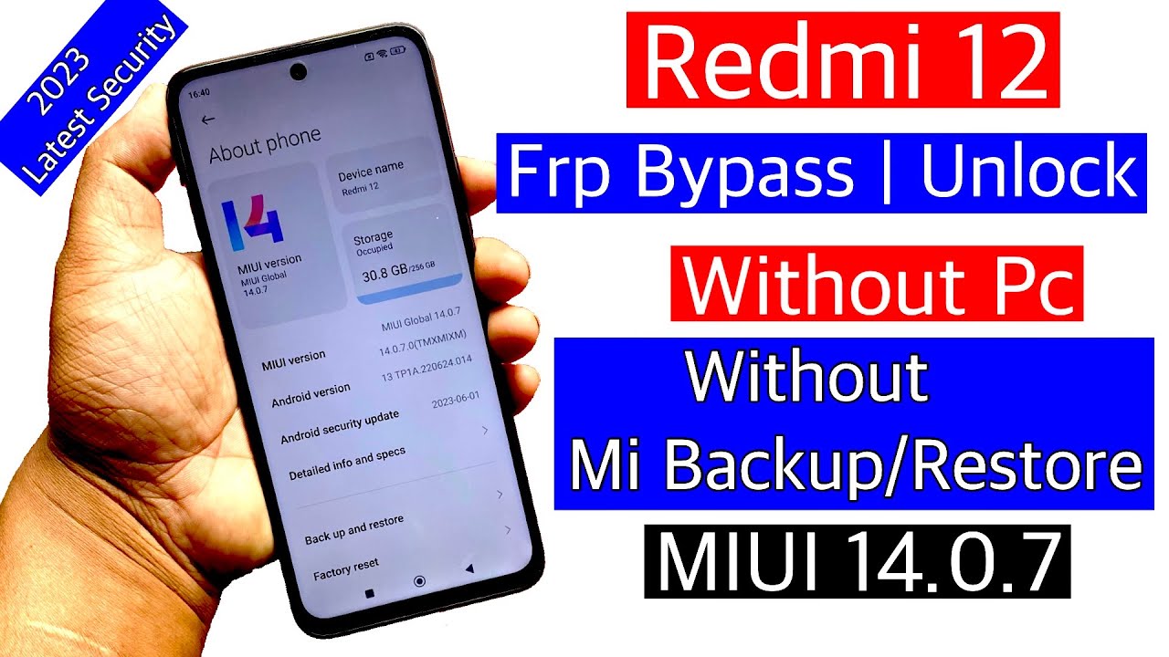 Redmi 12 Frp Bypass Miui 14 | Redmi 12 remove google Redmi 12 Frp Bypass Miui 14 | Redmi 12 remove google