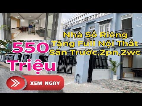 Bán Nhà Bình Chánh 2020 - Nhà Giá Rẻ Bình Chánh 550 Triệu Tặng Full Nội Thất - Sổ Riêng Chính Chủ
