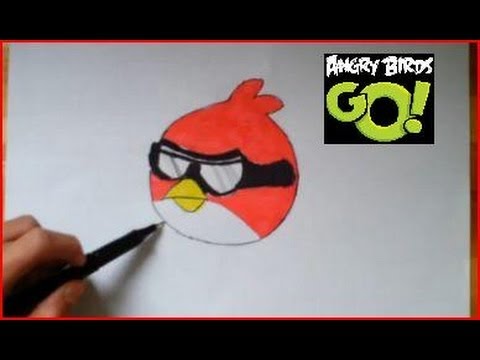 Angry Birds Go  How To Draw Red Birds  YouTube