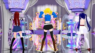 Mmd - Lucy, Erza And Wendy - Disturbia Fairy Tail