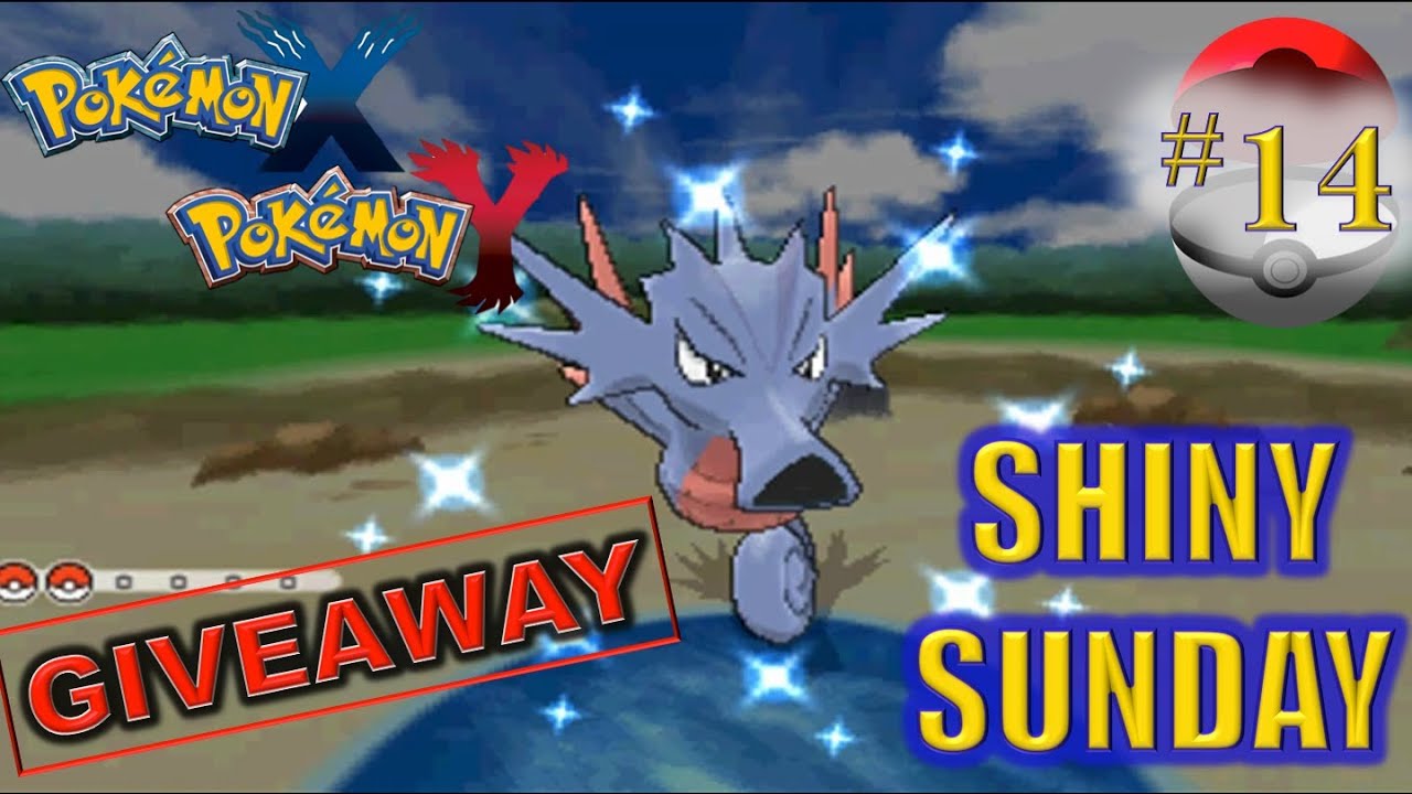 Pokemon X&Y Shiny Seadra Found by Wonder Trading (GIVEAWAY) YouTube