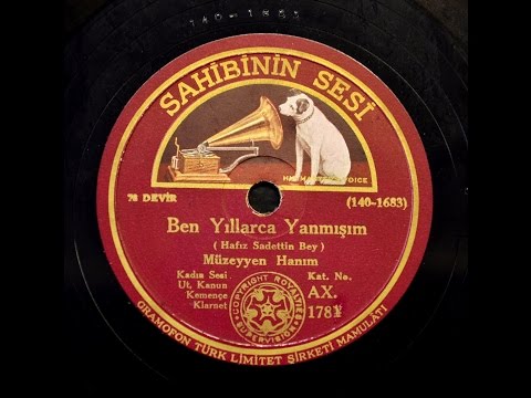 Müzeyyen Senar - Ben Yıllarca Yanmışım - GERÇEK TAŞ PLAK KAYDI