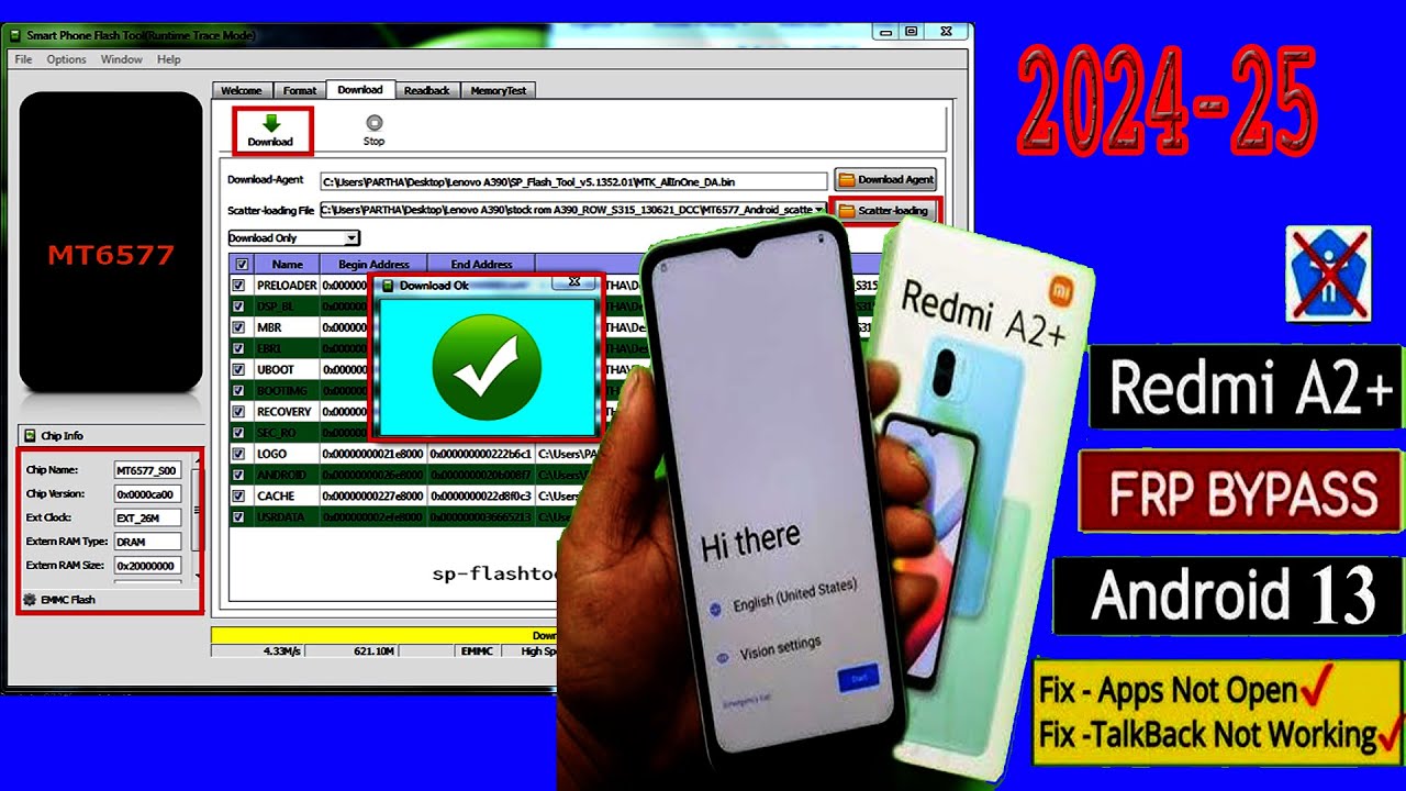 Redmi A2 FRP unlock Android 13,14| New Trick | Redmi A2 Redmi A2 FRP unlock Android 13,14| New Trick | Redmi A2