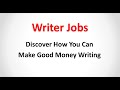 Writer Jobs - Writing Articles For Money