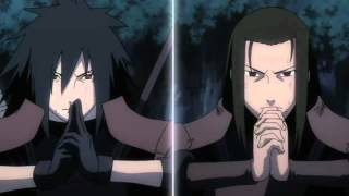 Hashirama vs Madara Uchiha and Kyuubi HD : Naruto Generations