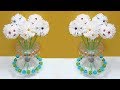 New Guldasta with foam flower from plastic bottle | DIY Foam Flower Guldasta with waste bottle