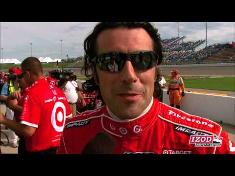 IZOD IndyCar Series driver Dario Franchitti who qualified 5th for the 2010 