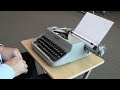 Facit TP1 Typewriter - Typing demonstration