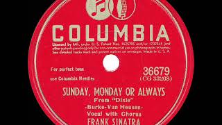 Watch Frank Sinatra Sunday Monday Or Always video