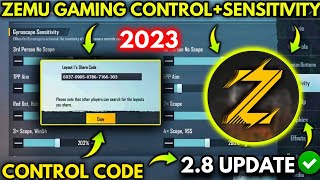 (2023) Zemu Gaming New 2.8 Sensitivity Settings/ Zemu Gaming New Control Code | 